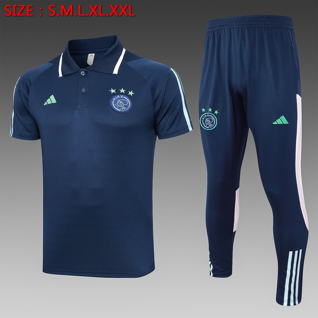 AAA Quality Ajax 23/24 Dark Blue/Green Training Kit Jerseys